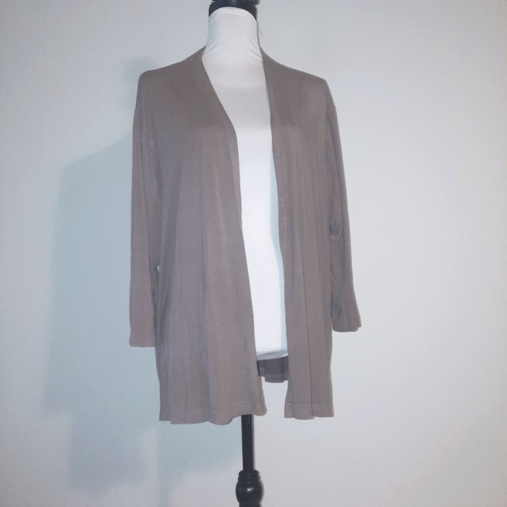Bryn Walker Tan Open-Front Sweater M - Picture 1 of 10